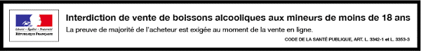 Bandeau interdit de vente au mineurs